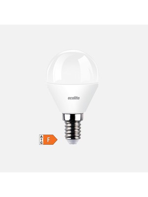 Ecolite G45 8.5 W Sarı 3000K E14 LED Ampul (6'li Paket)