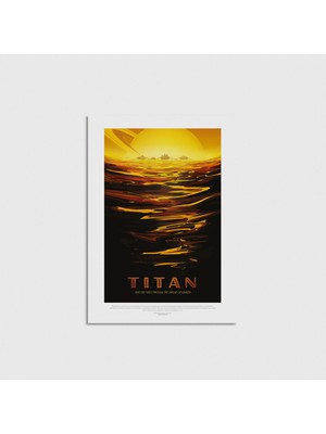 Domirus Nasa - Titan - Ride The Tides Through The Throat Of Kraken Poster Çerçevesiz Duvar Dekorasyonu