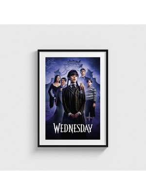 Domirus Wednesday Dizi Posteri Tablo Çerçeveli Poster Duvar Dekorasyonu