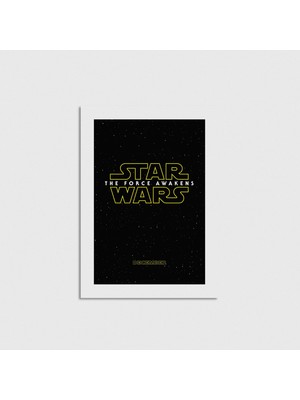 Domirus Star Wars: The Force Awakens (2015) Film Posteri Poster Çerçevesiz Duvar Dekorasyonu
