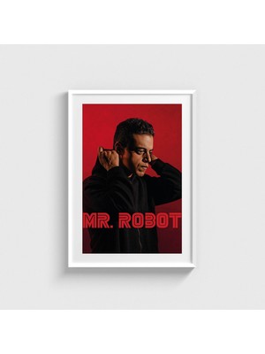 Domirus Mr. Robot Dizi Posteri Tablo Çerçeveli Poster Duvar Dekorasyonu
