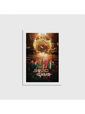 Domirus Squid Game Dizi Posteri Poster Çerçevesiz Duvar Dekorasyonu
