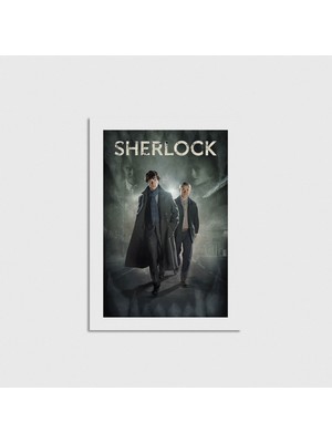 Domirus Sherlock Dizi Posteri Poster Çerçevesiz Duvar Dekorasyonu