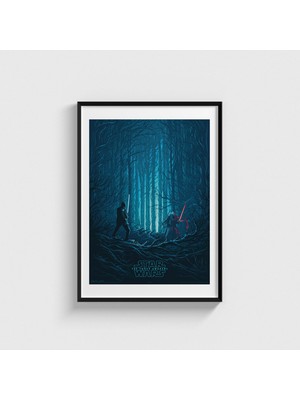 Domirus Star Wars: The Force Awakens (2015) Film Posteri Tablo Çerçeveli Poster Duvar Dekorasyonu