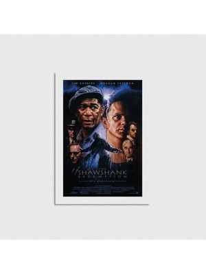 Domirus The Shawshank Redemption Alternatif Film Posteri Poster Çerçevesiz Duvar Dekorasyonu