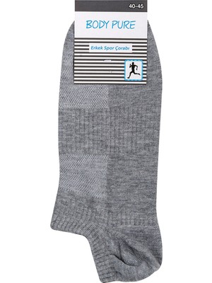 Body Pure Erkek Spor Patik Çorabı 40-44 (6'li Paket)