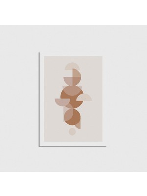 Domirus Geometrik Yuvarlaklar 3 Poster Çerçevesiz Duvar Dekorasyonu