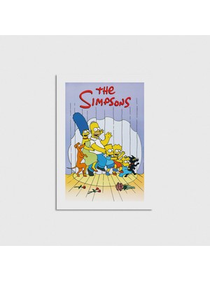 Domirus The Simpsons Dizi Posteri Poster Çerçevesiz Duvar Dekorasyonu