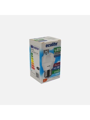 Ecolite G45 LED Ampul 8.5W E27 4000K Sıcak Beyaz (6'li Paket)