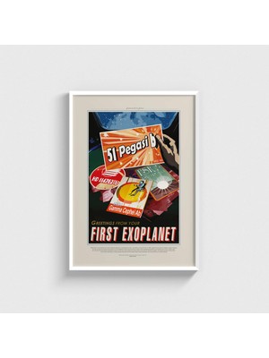 Domirus Nasa - Greetings From Your - First Exoplanet Tablo Çerçeveli Poster Duvar Dekorasyonu