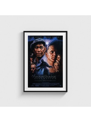 Domirus The Shawshank Redemption Alternatif Film Posteri Tablo Çerçeveli Poster Duvar Dekorasyonu