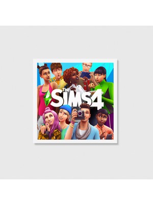 Domirus The Sims 4 Oyun Posteri Oyuncu Dekoru Gamer Decor Tablo Çerçeveli Poster Duvar Dekorasyonu