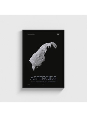 Domirus Nasa - Asteroids Tablo Çerçeveli Poster Duvar Dekorasyonu