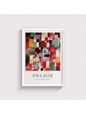 Domirus Paul Klee - Red, Green And Violet - Yellow Rhythms Tablo Çerçeveli Poster Duvar Dekorasyonu