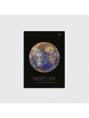 Domirus Nasa - Mercury Poster Çerçevesiz Duvar Dekorasyonu