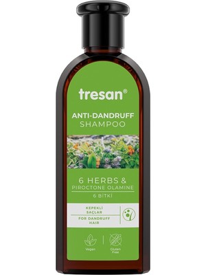 Tresan 6 Bitki Kepek Karşıtı Bakım Şampuanı 300 ml (6'li Paket)