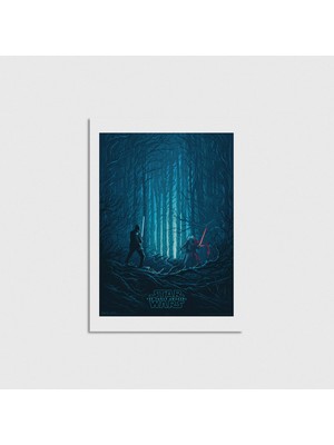 Domirus Star Wars: The Force Awakens (2015) Film Posteri Poster Çerçevesiz Duvar Dekorasyonu