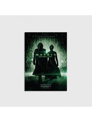 Domirus The Matrix Resurrections (2021) Film Posteri Poster Çerçevesiz Duvar Dekorasyonu