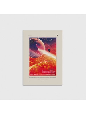 Domirus 55 Cancri E Lava Life Nasa Poster Çerçevesiz Duvar Dekorasyonu