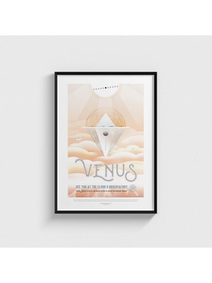 Domirus Nasa - Venus - See You At The Cloud 9 Observatory Tablo Çerçeveli Poster Duvar Dekorasyonu