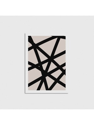 Domirus Black 3 Poster Çerçevesiz Duvar Dekorasyonu