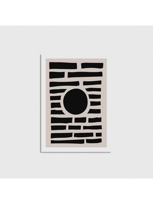 Domirus Black 4 Poster Çerçevesiz Duvar Dekorasyonu
