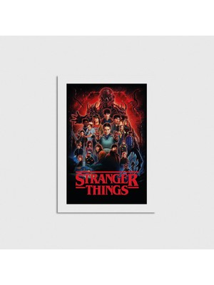 Domirus Stranger Things Dizi Posteri Poster Çerçevesiz Duvar Dekorasyonu