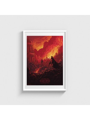 Domirus Star Wars: The Force Awakens (2015) Film Posteri Tablo Çerçeveli Poster Duvar Dekorasyonu