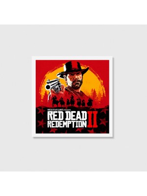 Domirus Red Dead Redemption 2 Oyun Posteri Oyuncu Dekoru Gamer Decor Tablo Çerçeveli Poster Duvar Dekorasyonu