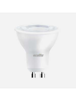 Ecolite LED GU10 Dimmable 6W 3000K LED Ampul (4'li Paket)