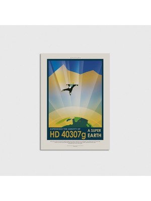 Domirus Nasa - A Super Earth - Experience The Gravity Of Poster Çerçevesiz Duvar Dekorasyonu