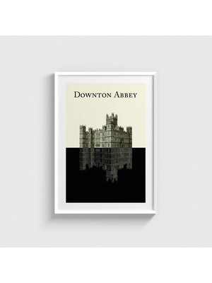 Domirus Downton Abbey Dizi Posteri Tablo Çerçeveli Poster Duvar Dekorasyonu