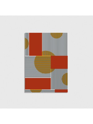 Domirus Geometrik Şekiller 3 Poster Çerçevesiz Duvar Dekorasyonu