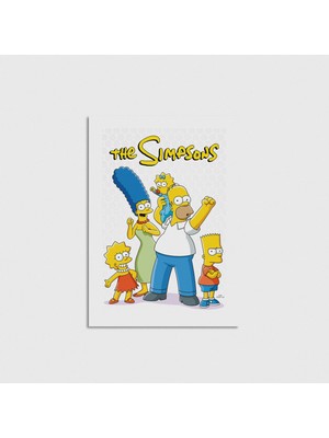 Domirus The Simpsons Dizi Posteri Poster Çerçevesiz Duvar Dekorasyonu
