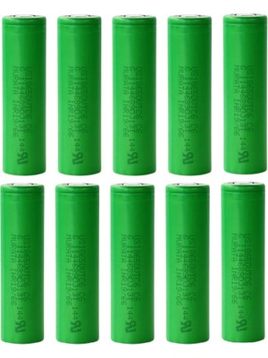 Sony Vtc6 18650 3.7V 3000 Mah Li-Ion Şarjlı Pil 10'lu (Başlıksız Flat Top)