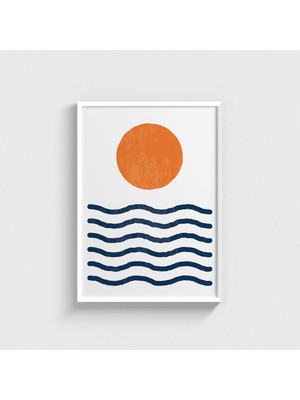 Domirus Sea And Sun 3 Tablo Çerçeveli Poster Duvar Dekorasyonu