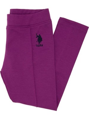 U.S. Polo Assn. Kız Çocuk Menekşe Eşofman Altı Tayt VR037