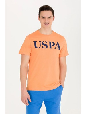 U.S. Polo Assn. Erkek Turuncu Basic Bisiklet Yaka Tişört 50262976-VR051