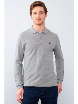 U.S. Polo Assn. Gri Erkek Sweatshirt