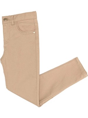 U.S. Polo Assn. Kız Çocuk Camel Kanvas Pantolon 50256600-VR015