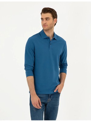 Pierre Cardin Indigo Slim Fit Basic Sweatshirt 50294438-VR028
