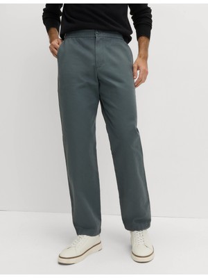 Marks & Spencer Pure Cotton Herringbone Pantolon