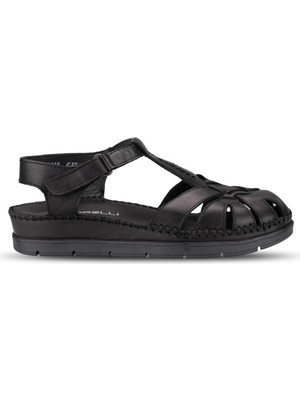 Forelli Bonıta-G Kadın Deri Sandalet Siyah