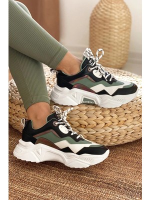Dark Seer DS.PMD239K2110 Beyaz Siyah Kadın Sneaker Günlük Spor Ayakkabı