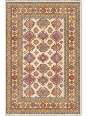 Pastel Home Renkli Bej Anadolu Kilim Şönil Halı Yolluk Kaymaz Yıkanabilir