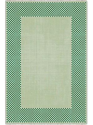 Pastel Home Modern Tasarım Yeşil Şönil Halı Kilim Yolluk Kaymaz Yıkanabilir Mutfak Koridor Salon