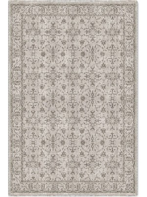 Pastel Home Vintage Bej Şönil Halı Kilim Yolluk Kaymaz Yıkanabilir Salon Oturma Odası Mutfak Koridor
