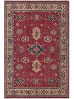 Pastel Home Vintage Kiremit Şönil Halı Kilim Yolluk Kaymaz Yıkanabilir Kendinden Saçaklı Mutfak Koridor Balkon
