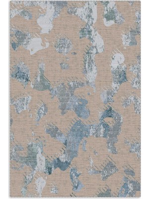Pastel Home Gri Mavi Şönil Halı Kilim Yolluk Kaymaz Saçaklı Yıkanabilir Salon Koridor Mutfak Oturma Odası