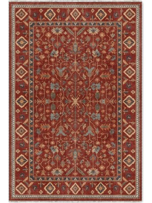 Pastel Home Kiremit Anadolu Kilim Şönil Halı Yolluk Kaymaz Yıkanabilir